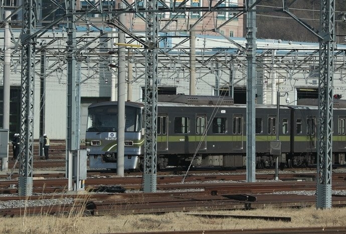 의정부시 장암역에서 7호선 열차가 대기 중인 모습. 연합
