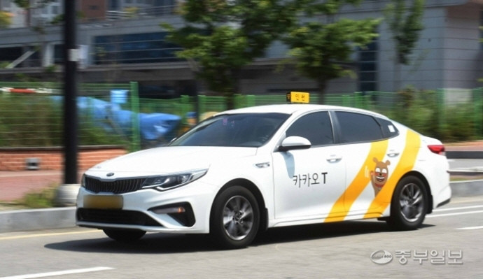 카카오T 택시가 운행 중인 모습. 중부DB