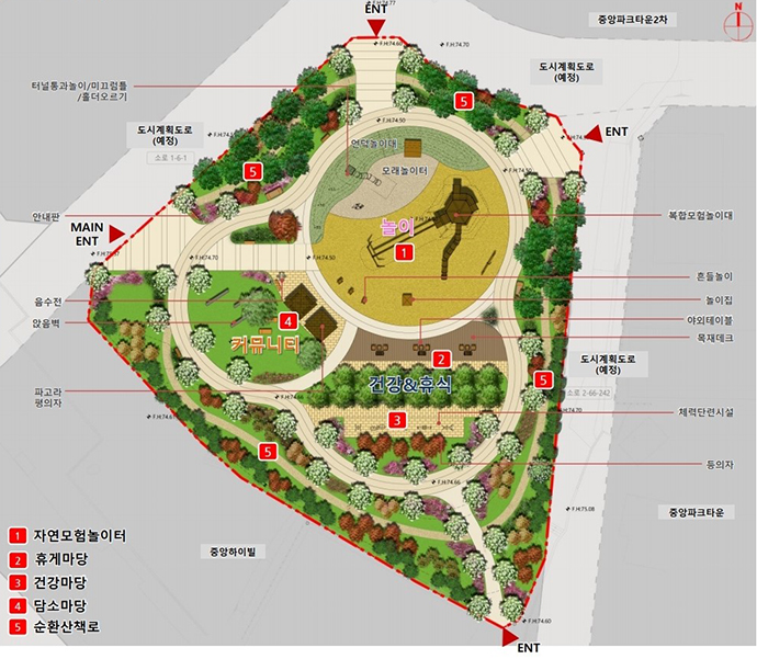 여주시가 천송동 517-2번지 일원 4천181㎡ 부지에 어린이공원을 조성한다. 사진=여주시청