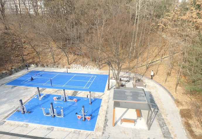 2월 새롭게 단장된 용인시 수지구 죽전동 무지개 근린공원. 사진=용인시청