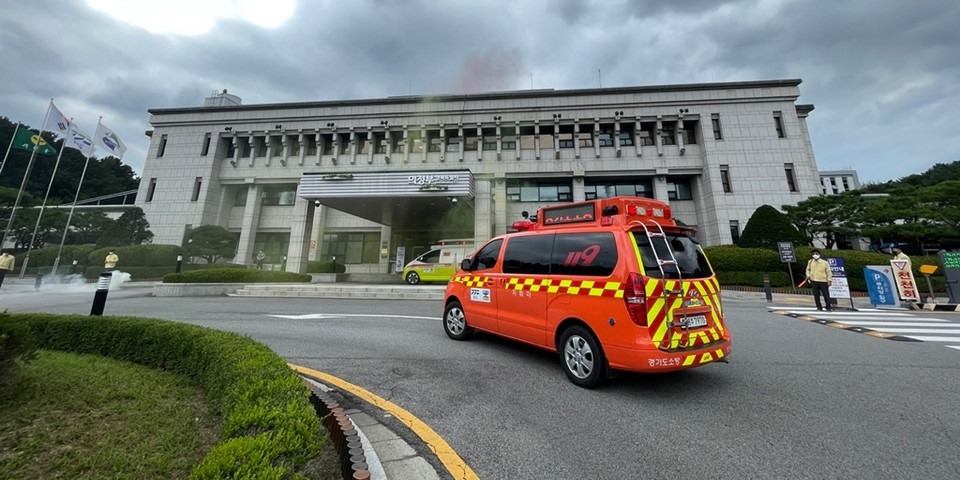 의정부시가 지난 24일 을지연습 실제훈련을 진행했다. 사진=의정부시청