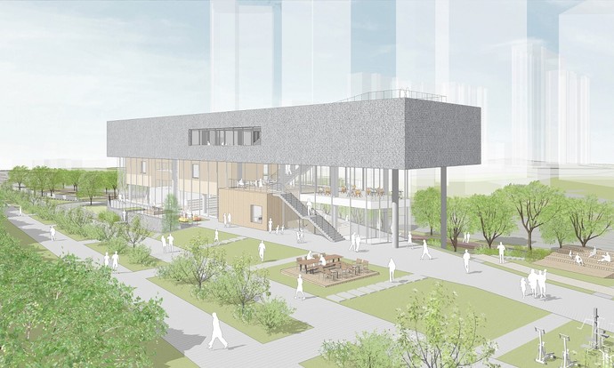 운정3동 행정복지센터 건립 설계공모 당선작. 사진=파주시청