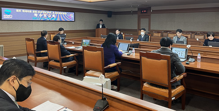 의정부시가 지난 8일 ‘캠프 에세이욘 근린공원 조성 계획(변경) 및 관리계획(변경) 용역’ 착수보고회를 개최했다. 사진=의정부시청