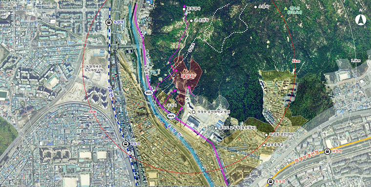 2025년 12월 완공 예정인 캠프 에세이욘 근린공원 대상 부지. 사진=의정부시청