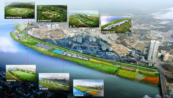 100억 원의 사업비가 투입되는 여주시 현암지구 시민공원 조감도. 사진=여주시청