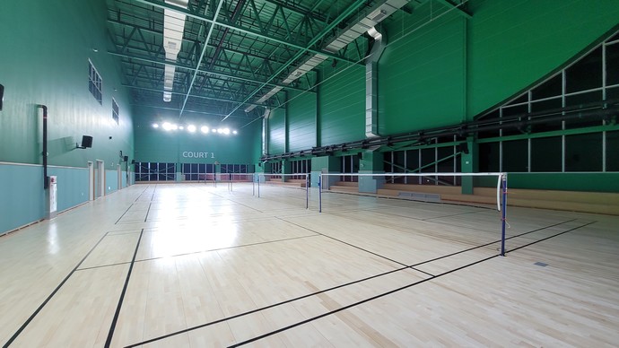 화성시 실내 배드민턴장 내부 모습. 사진=화성시청