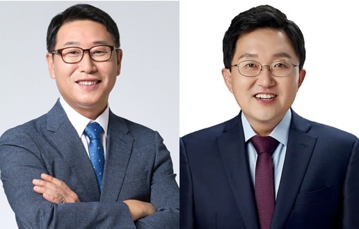 왼쪽부터 김영환, 김용태 후보.  