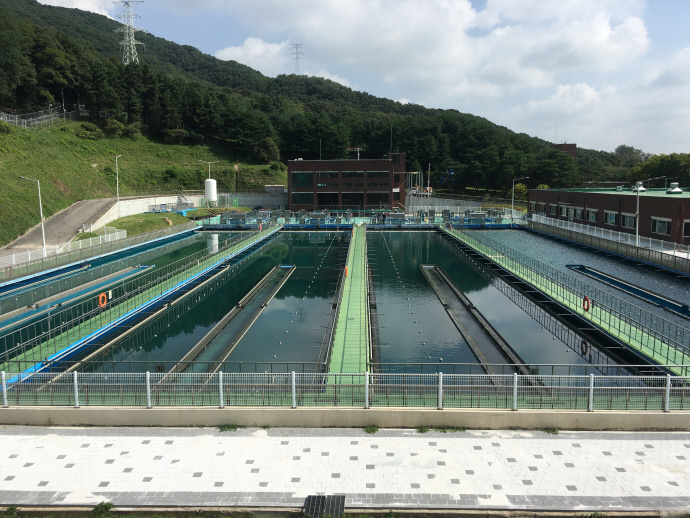 군포정수장침전지