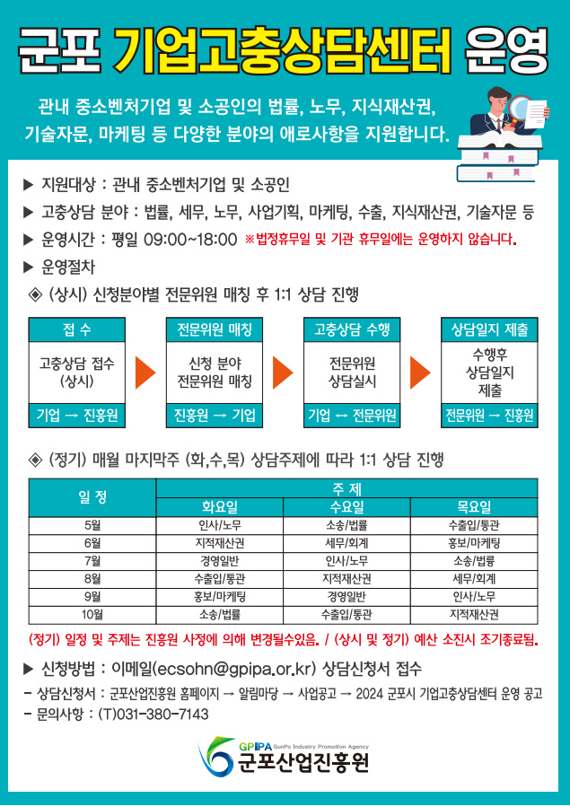 군포기업고충상담센터운영