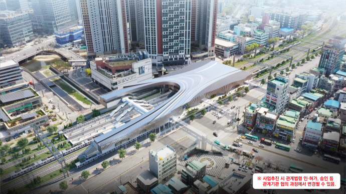 금정역 통합개발 조감도(서측)