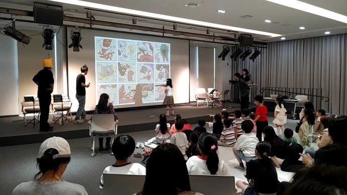 의왕시 포일어울림도서관에서 독서문화공연을 진행하고 있다. 사진=의왕시