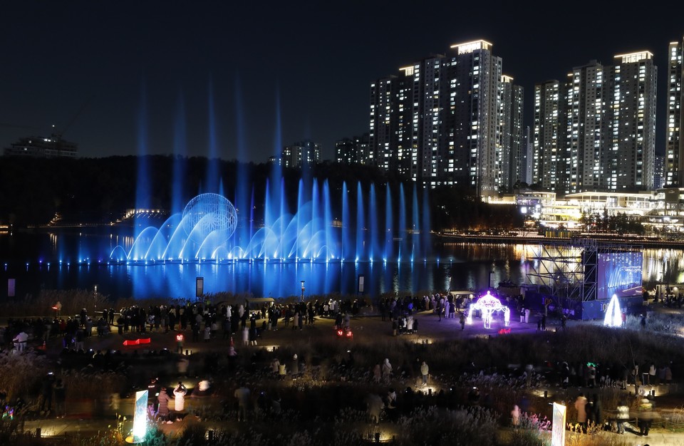 동탄호수공원 루나분수, 사진=화성시 