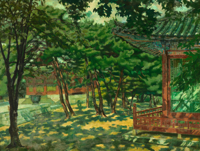 이병규, 고궁일우(古宮一隅), 1961, 유족 기증.
