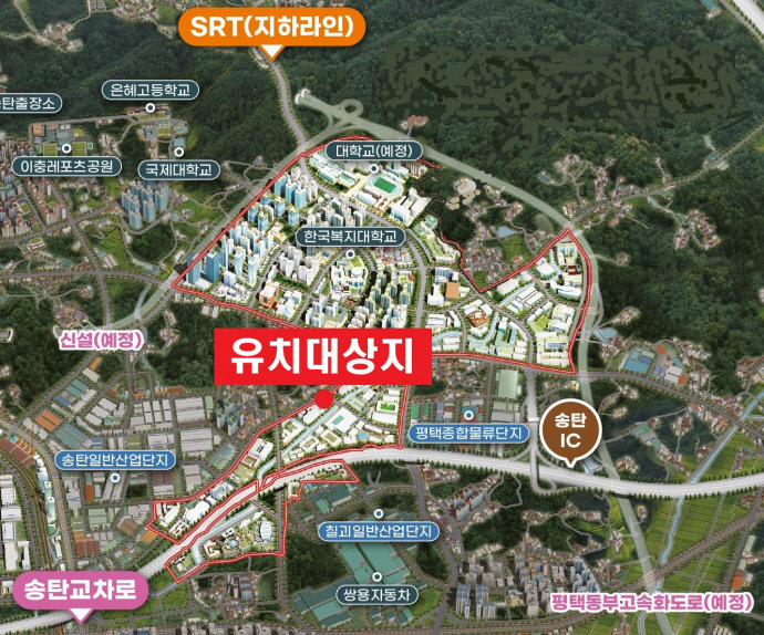 미래차 전장부품 통합성능평가센터 위치도