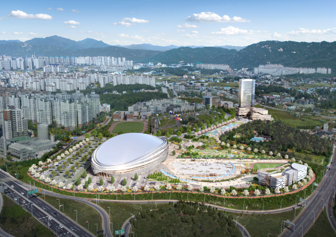 양주시 광사동 나리농원 예정부지의 국제스케이트장 조감도. 사진=양주시청