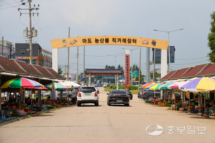 마도농산물직거래장터 전경. 사진=이성관기자