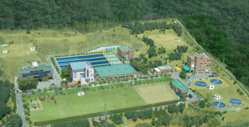 군포시 상수도사업소 정수장 전경 