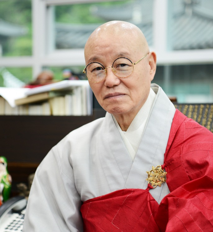 어린이 포교와 그 가능성을 쉽게 설명해주시는 태고종 상진 총무원장 스님. 사진=주수완