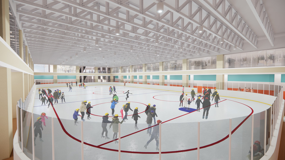 신갈1지구 지식산업센터에 들어설 아이스링크장 예상 모습. 사진=용인시청