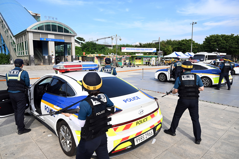 안산시에서 진행된 을지훈련 모습. 사진=안산시
