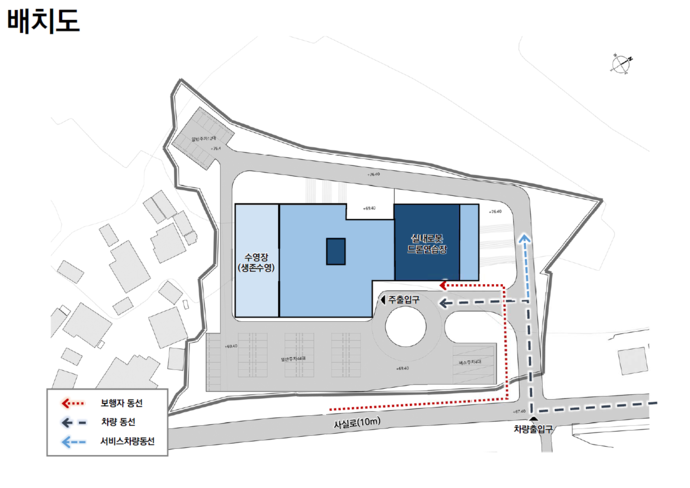 이천시, 대한민국 드론 산업 중심으로 도약-모가학교복합시설 배치도  사진=이천시 언론홍보팀