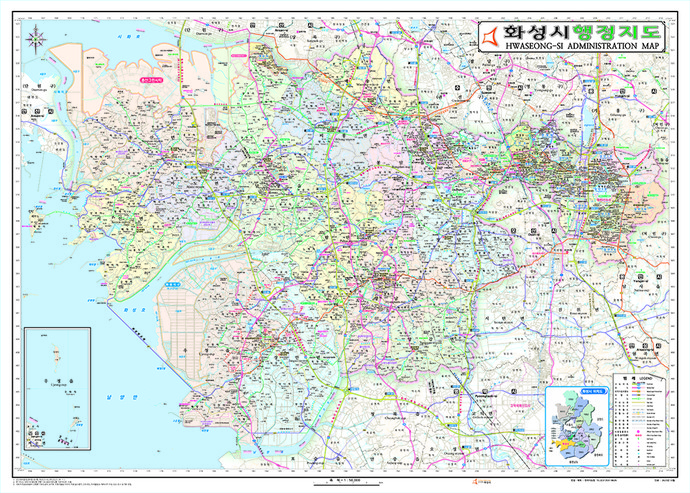 화성시 행정지도. 사진=화성시
