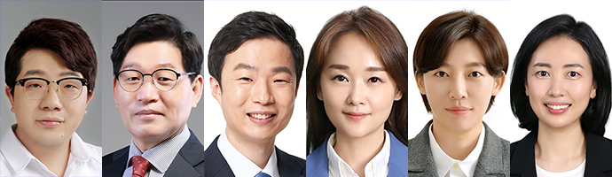 (왼쪽부터)송승환 인천 서구의회 의장, 박용갑 인천 서구의회 부의장, 이영철 인천 서구의회 의회운영위원장, 김원진 인천 서구의회 자치행정위원장, 장문정 인천 서구의회 복지도시위원장, 서지영 인천 서구의회 환경경제위원장. 사진=서구의회