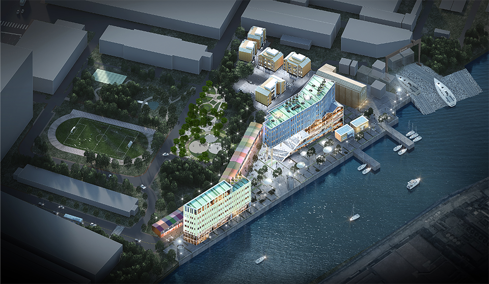 국토교통부 도시재생 혁신지구로 선정된 화수부두 개발사업 조감도. 사진=동구청