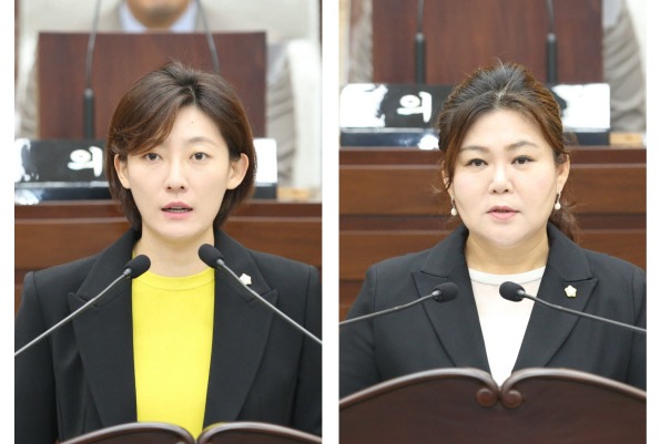 장문정(왼쪽)·김미연 인천 서구의원. 사진=서구의회