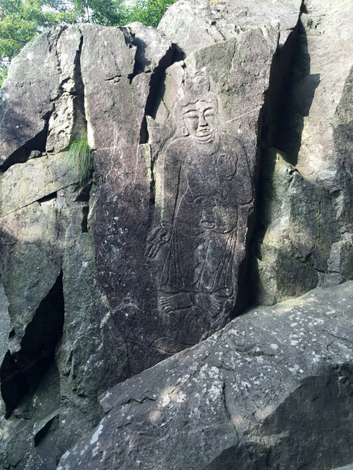 문수산 마애보살상. 사진=주수완