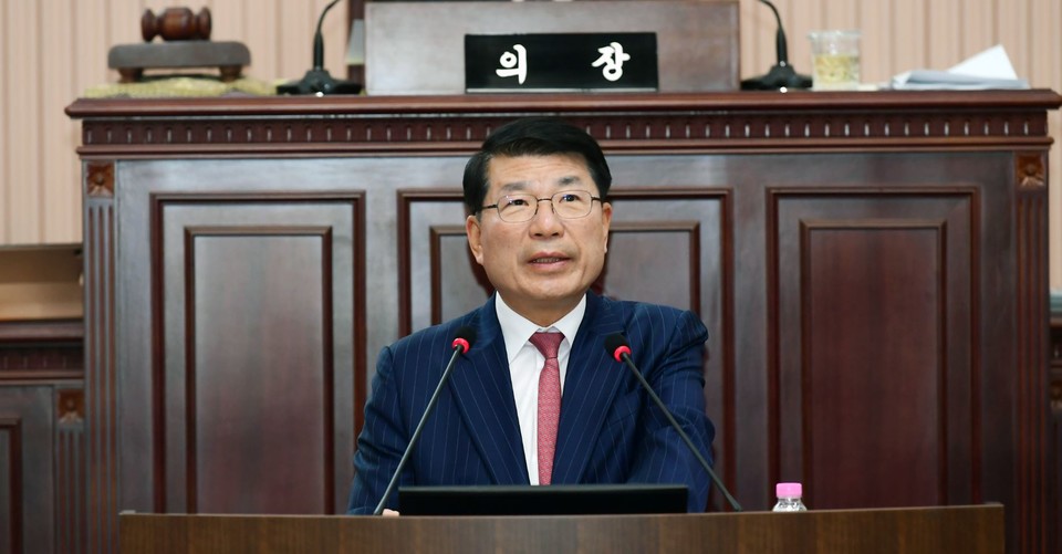 백경현 구리시장은 지난 20일 구리시의회에서 2025년 시정운영 방향을 발표했다. 사진=구리시