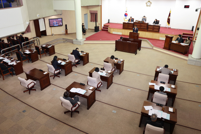 하은호 군포시장 시정 운영 설명