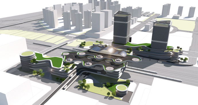 지제역 미래형 환승센터 디자인(안). 사진=평택시청