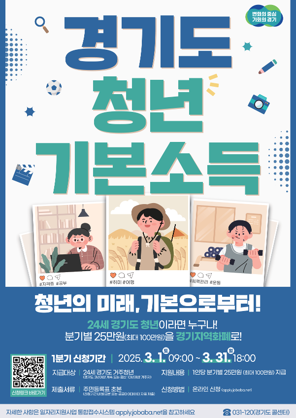 경기도 청년 기본소득 포스터. 사진=군포시