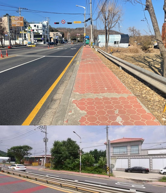 구리시는 2025년 주민참여예산 사업으로 구리 둘레길 1코스에 포함된 우미내마을 인근 노후 보도 정비사업을 내달 완료할 예정이라고 밝혔다. 사진=구리시