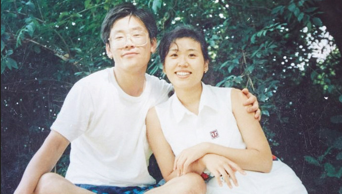 1991년 부인 김혜경 여사와 결혼했다. 사진=이재명당선인측