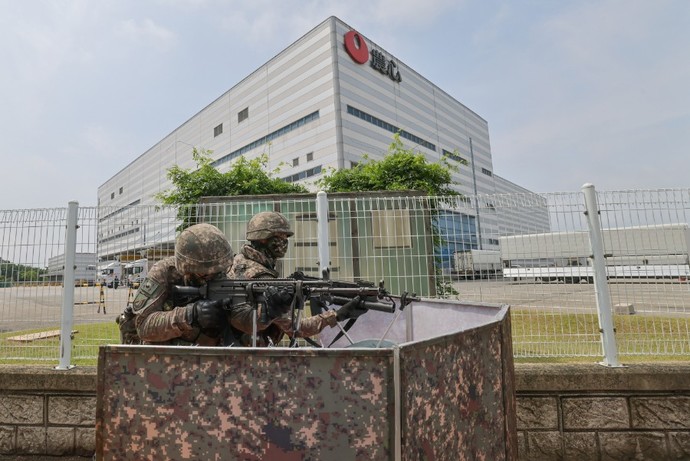 평택시는 '도심지역 탐색 격멸 작전 훈련'을 성공적으로 마쳤다. 사진=평택시