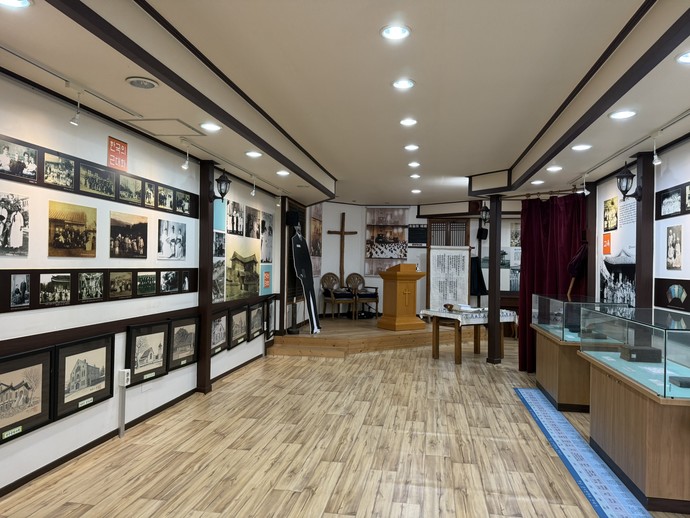 한국기독교역사박물관 장대현교회 내부 모습. 김지영