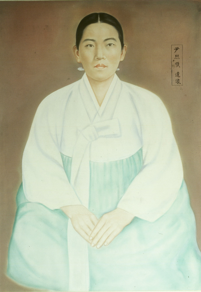 윤희순 초상화. 사진= 한국민족문화대백과사전