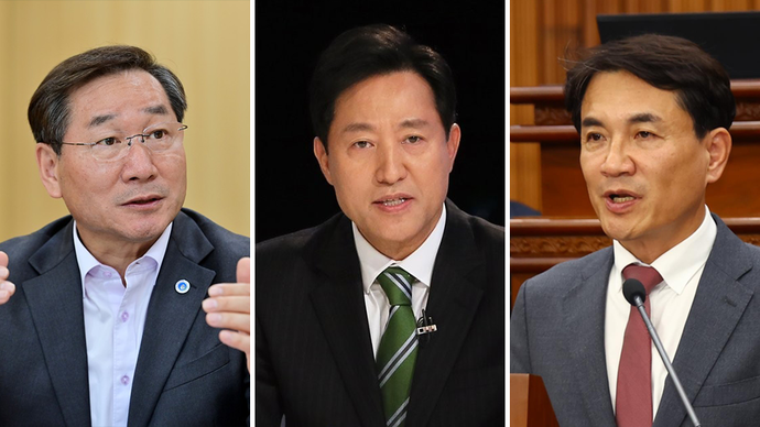 유정복·오세훈·김진태 "계엄날 청사 폐쇄 없었다...지선용 <b>정치공작</b>"
