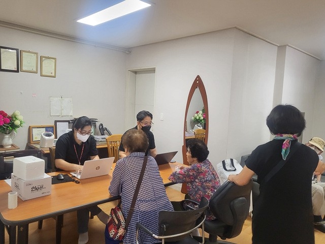 주택관리공단 파주운정2단지 입주민을 대상으로 결핵검진(흉부-X선) 신청을 받고 있다.사진=주택관리공단