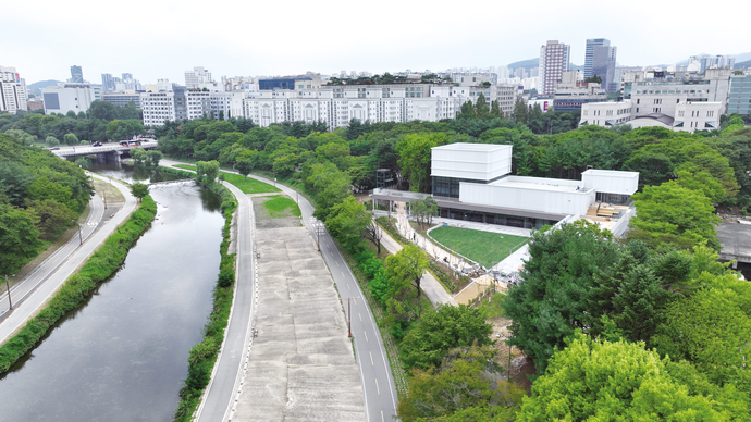 성남물빛정원 뮤직홀 외부 현재 모습. 사진=성남시
