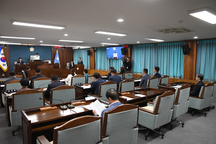 지난 9월 9일 열린 인천 미추홀구의회 제290회 임시회 제1차 본회의 장면. 사진=미추홀구의회