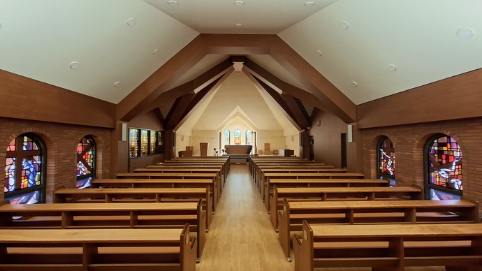 양주 순교성지 성당 내부. 박찬희