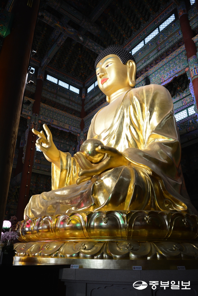 거대하지만 흐트러짐이 없이 단아한 부처님이다. 주수완