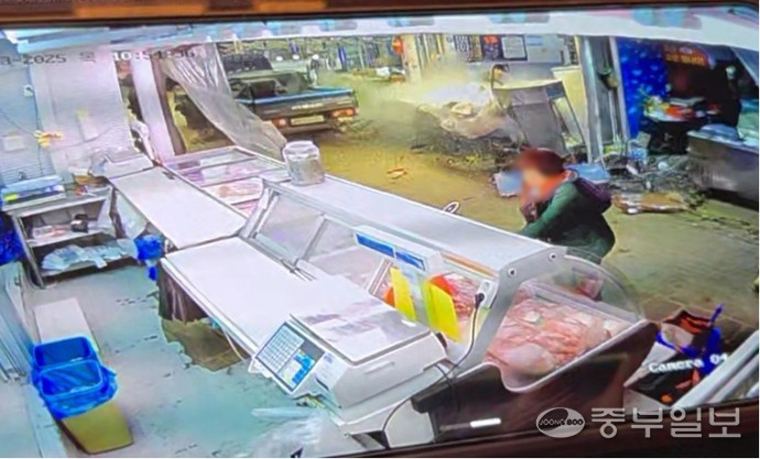 ​부천제일시장 트럭 돌진 사고 현장 cctv 노경민 기자​