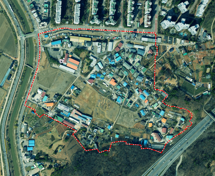김포 고촌 신곡리 은행정 도시개발사업  구역도. 사진=은행정지주택조합