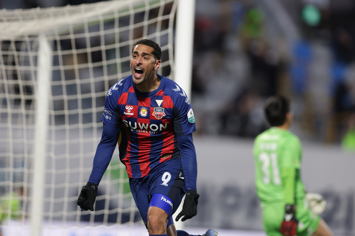 2025 시즌 K리그1 MVP후보로 선정된 싸박(수원FC). 사진=한국프로축구연맹