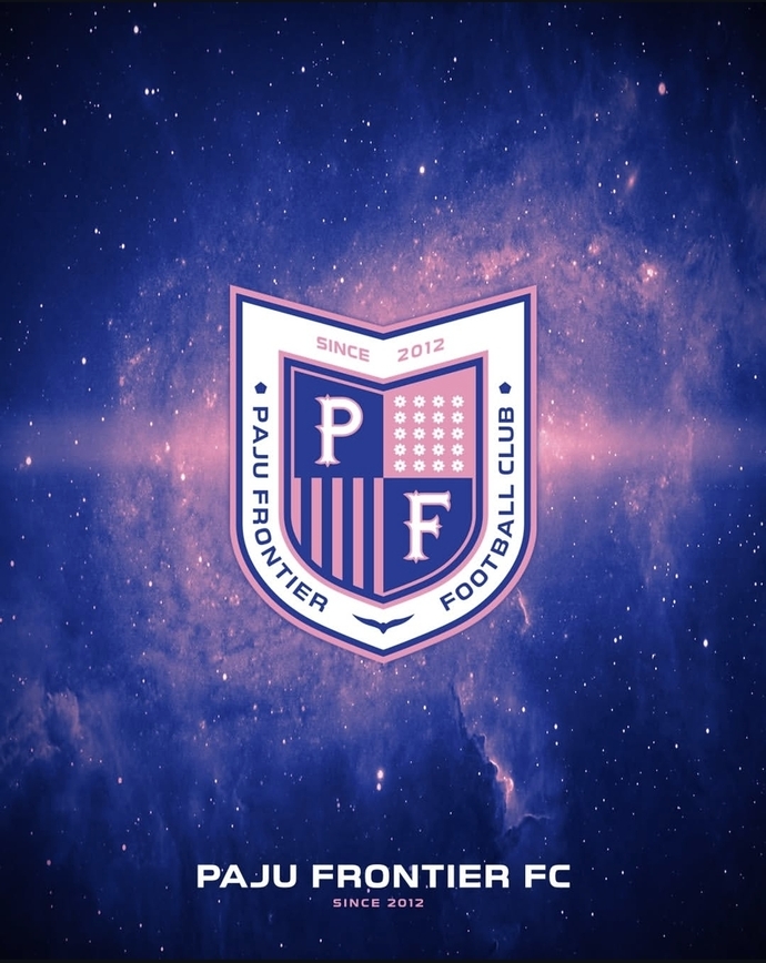 24일 파주 NFC서 열린 파주 프런티어 FC K리그2 준비현황 보고회서 새롭게 공개된 구단 엠블럼. 사진=파주 프런티어 FC SNS