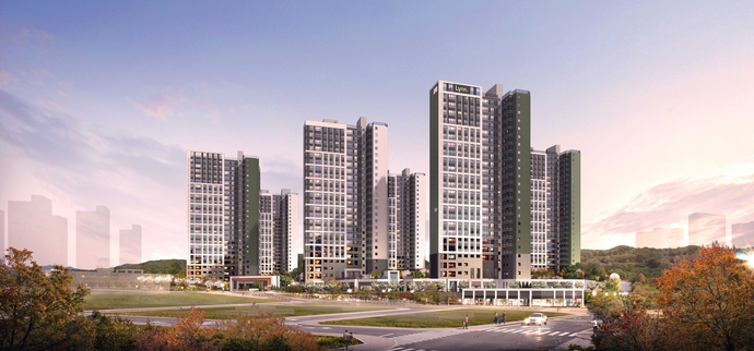 화성남양뉴타운 우미린 에듀하이 투시도. 사진＝우미건설